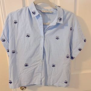 Zara beaded blouse
